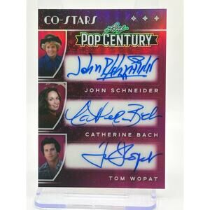2025 Leaf Pop Century John Schneider Catherine Bach Top Wopat Pink Auto /5 Dukes